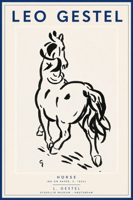Leo Gestel Horse No3 - Plakat