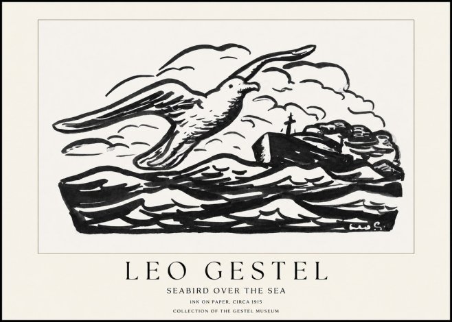 Leo Gestel Seabird over the Sea No1 - Plakat