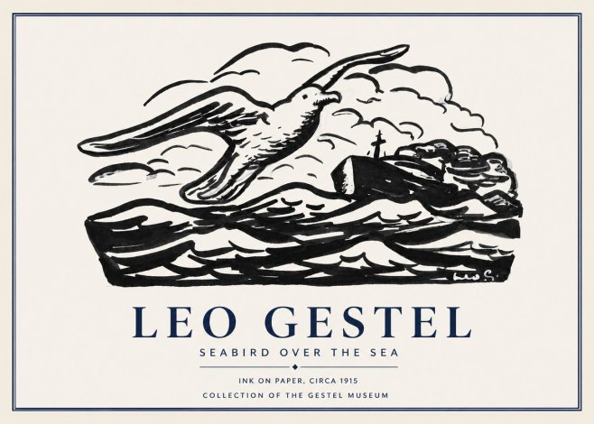 Leo Gestel Seabird over the Sea No2 - Plakat