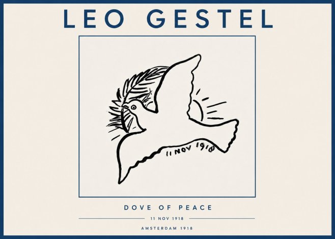 Leo Gestel Dove of Peace No4 - Plakat