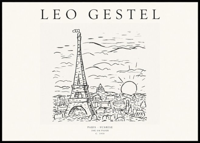 Leo Gestel Paris Sunrise No1 - Plakat