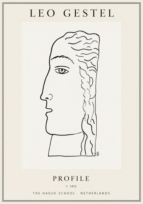 Leo Gestel Profile No1 - Plakat