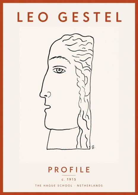 Leo Gestel Profile No4 - Plakat