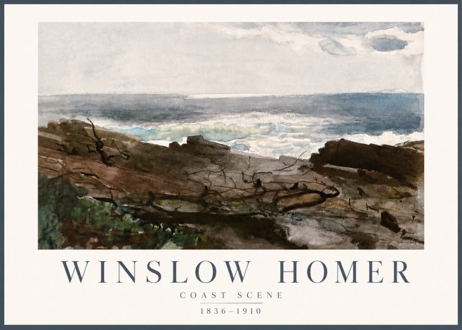Winslow Homer Coast Scene No4 - Plakat