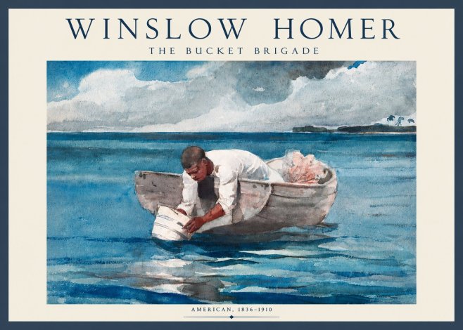 Winslow Homer The Bucket Brigade No3 - Plakat