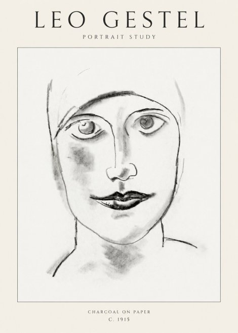 Leo Gestel Portrait Study I No1 - Plakat