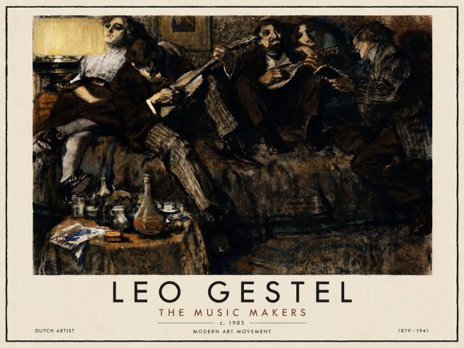 Leo Gestel The Music Makers No5 - Plakat