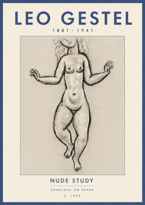 Leo Gestel Nude Study No6 - Plakat