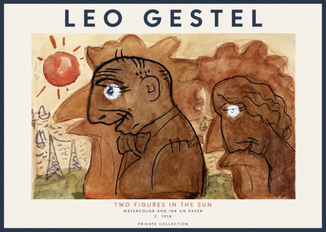 Leo Gestel Two Figures in the Sun No2 - Plakat