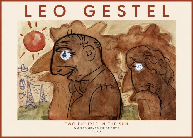 Leo Gestel Two Figures in the Sun No3 - Plakat
