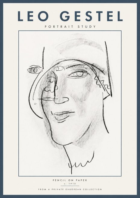 Leo Gestel Portrait Study II No5 - Plakat