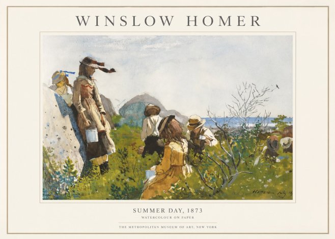 Winslow Homer Summer Day, 1873 No1 - Plakat