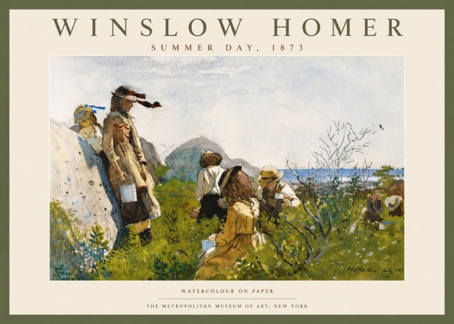 Winslow Homer Summer Day, 1873 No4 - Plakat