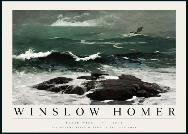 Winslow Homer Fresh Wind No3 - Plakat