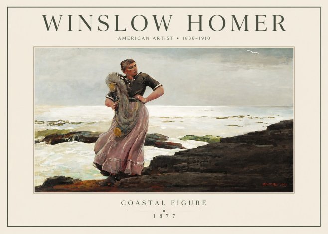 Winslow Homer Coastal Figure No3 - Plakat