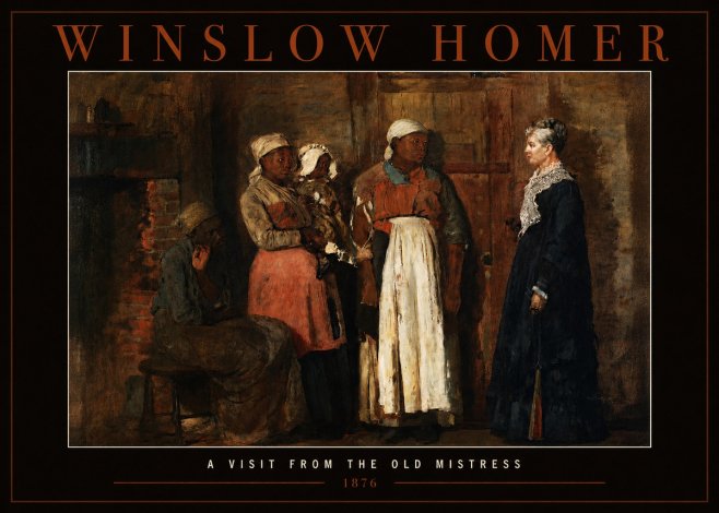 Winslow Homer A Visit from the Old Mistress No2 - Plakat