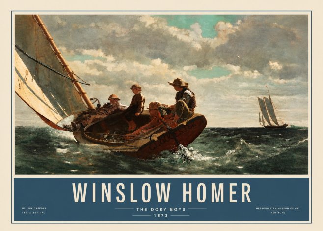 Winslow Homer The Dory Boys No3 - Plakat
