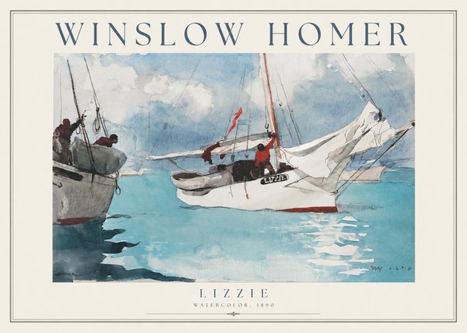Winslow Homer Lizzie No1 - Plakat