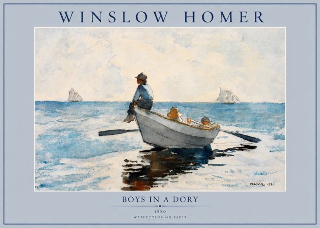 Winslow Homer Boys in a Dory No2 - Plakat