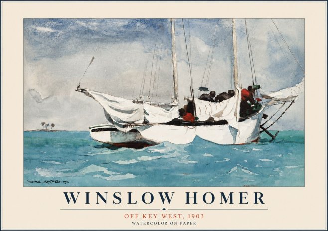 Winslow Homer Off Key West, 1903 No6 - Plakat