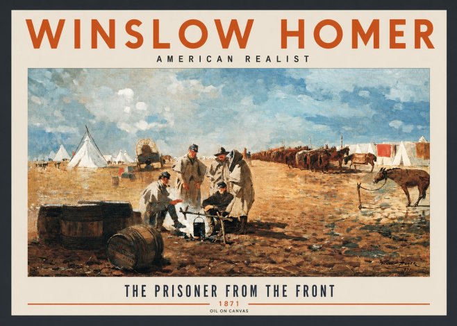 Winslow Homer The Prisoner from the Front No2 - Plakat