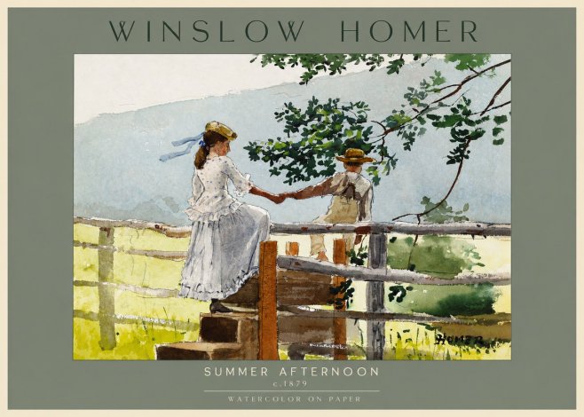Winslow Homer Summer Afternoon No2 - Plakat