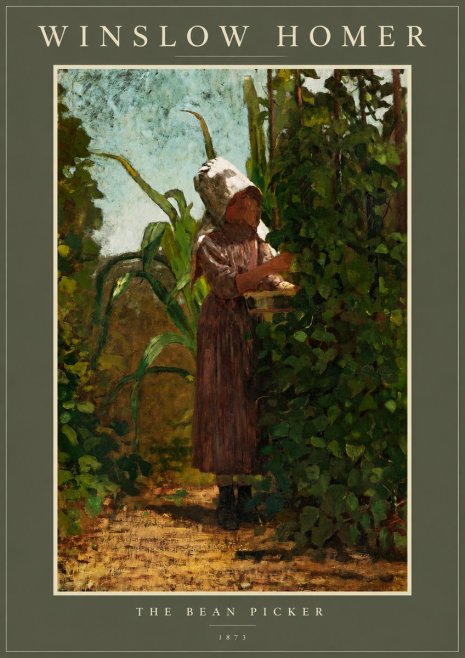 Winslow Homer The Bean Picker No2 - Plakat