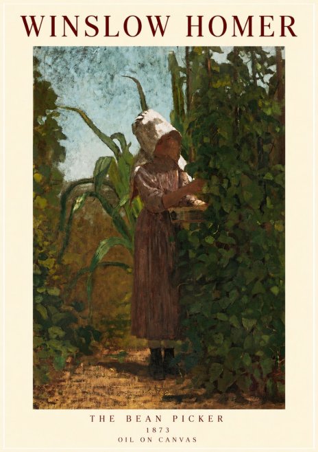 Winslow Homer The Bean Picker No3 - Plakat
