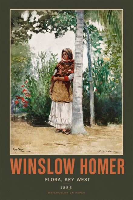 Winslow Homer Flora, Key West No2 - Plakat