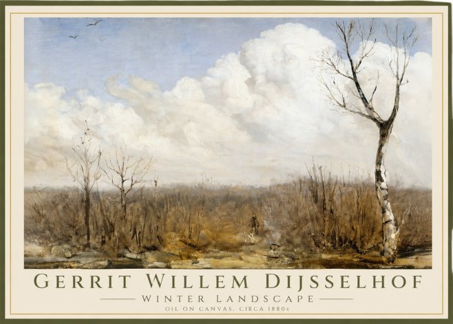 Gerrit Willem Dijsselhof Winter Landscape No3 - Plakat