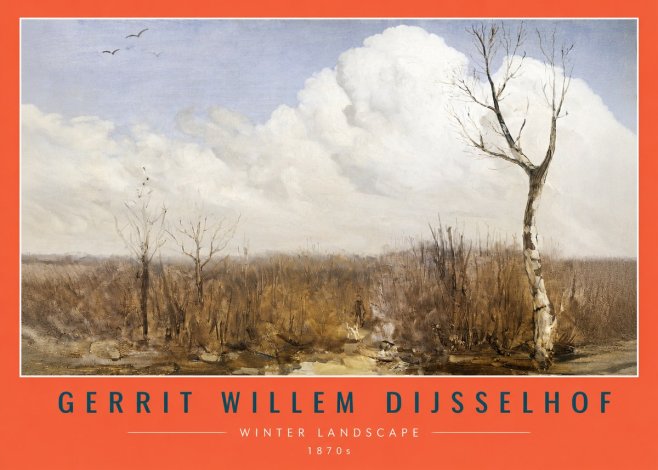 Gerrit Willem Dijsselhof Winter Landscape No6 - Plakat