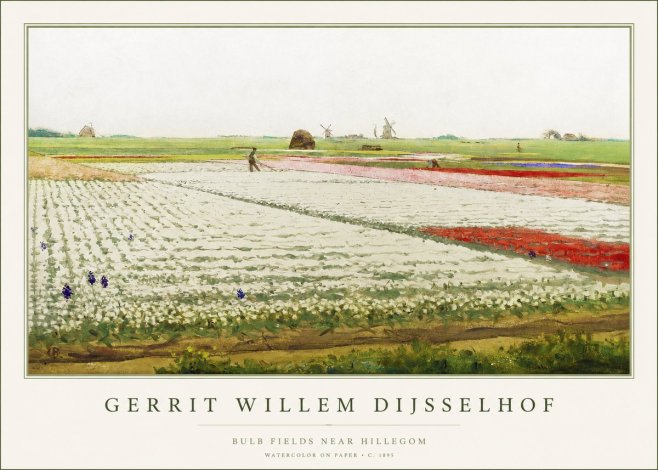 Gerrit Willem Dijsselhof Bulb Fields Near Hillegom No1 - Plakat