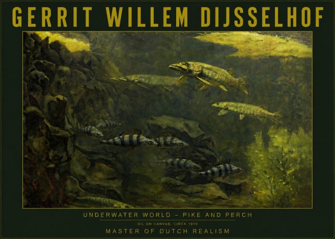 Gerrit Willem Dijsselhof Underwater Life No6 - Plakat
