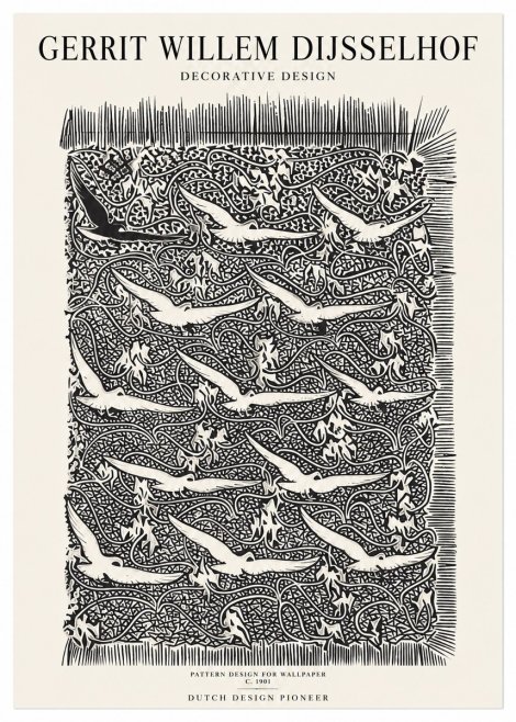 Gerrit Willem Dijsselhof Decorative Design No1 - Plakat