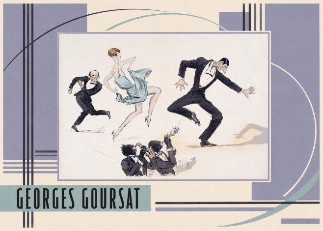 Georges Goursat Jazz Age Revelry No3 - Plakat