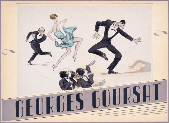 Georges Goursat Jazz Age Revelry No4 - Plakat