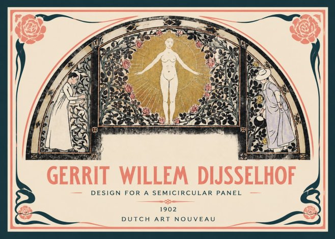 Gerrit Willem Dijsselhof Nature's Awakening No4 - Plakat