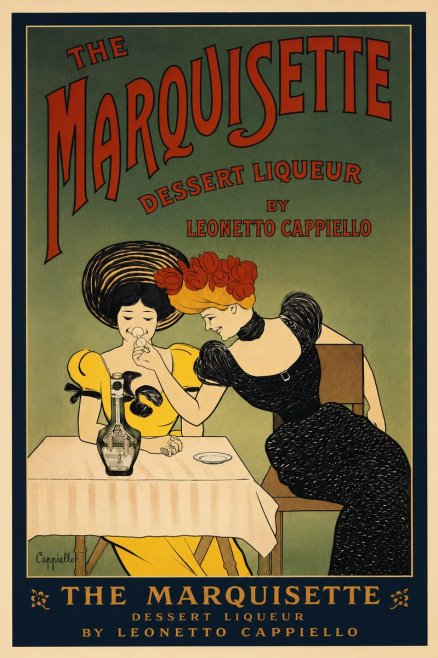 Leonetto Cappiello The Marquisette Dessert Liqueur No3 - Plakat