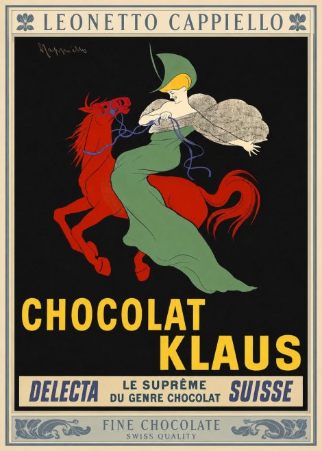 Leonetto Cappiello Chocolat Klaus No3 - Plakat