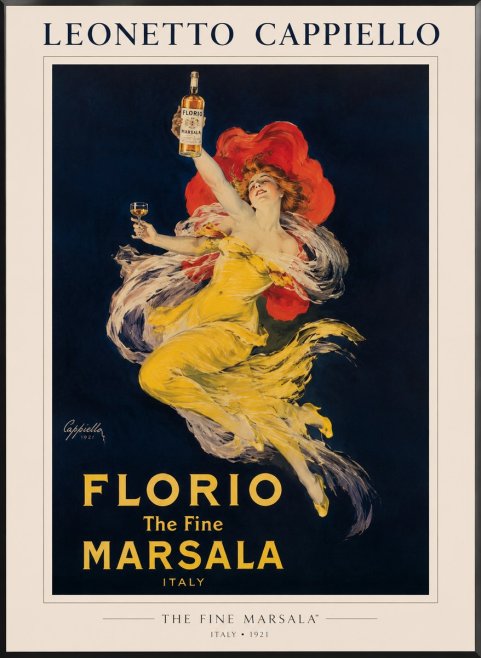 Leonetto Cappiello Florio the Fine Marsala No1 - Plakat