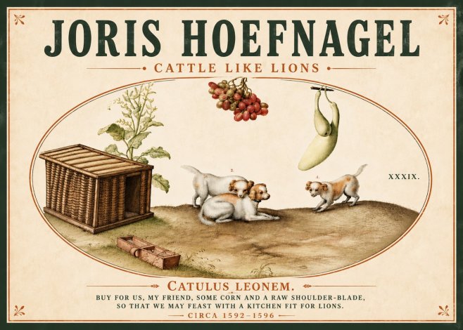 Joris Hoefnagel Cattle Like Lions No5 - Plakat