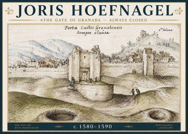 Joris Hoefnagel The Gate of Granada - Always Closed No6 - Plakat