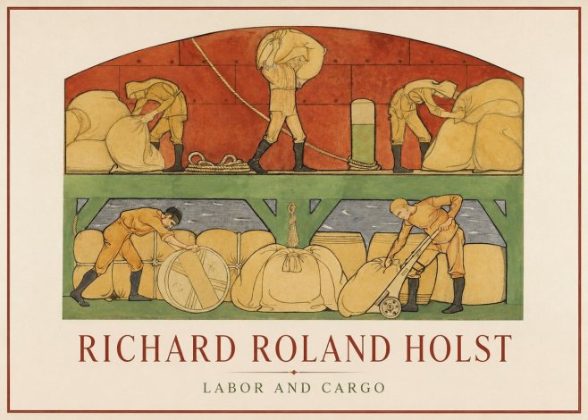 Richard Roland Holst Labor and Cargo No1 - Plakat