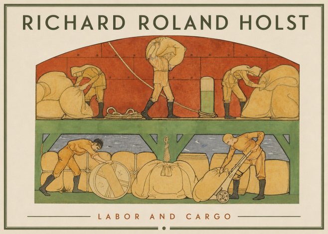 Richard Roland Holst Labor and Cargo No2 - Plakat