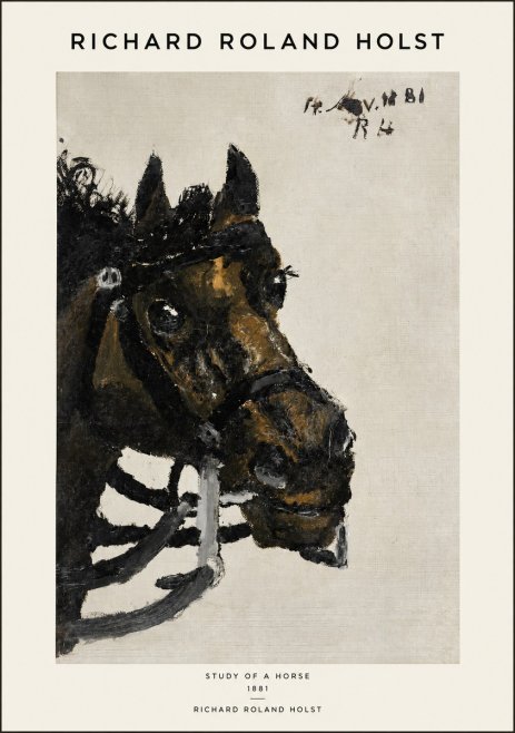 Richard Roland Holst Study of a Horse No1 - Plakat