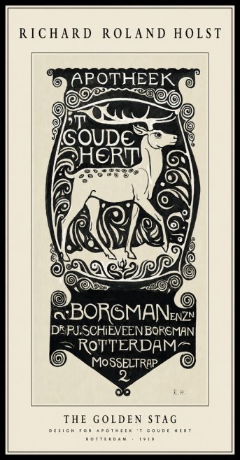 Richard Roland Holst The Golden Stag No1 - Plakat