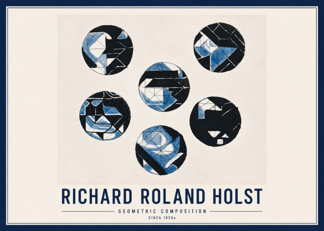 Richard Roland Holst Geometric Composition No2 - Plakat