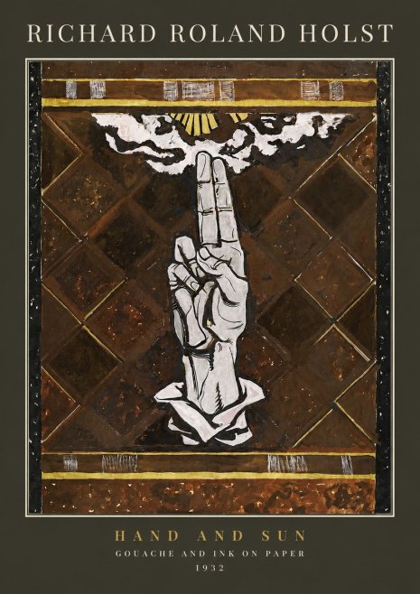 Richard Roland Holst Hand and Sun No3 - Plakat