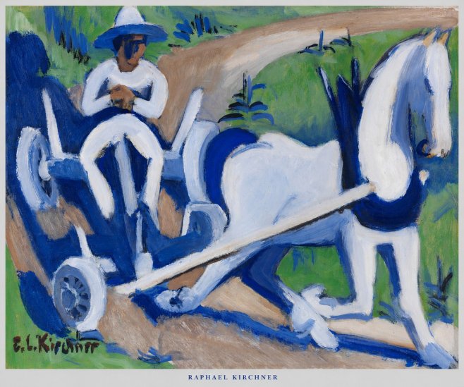 Raphael Kirchner Horse and Cart No5 - Plakat