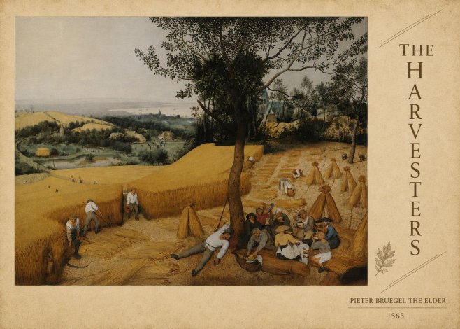 Pieter Bruegel The Harvesters II No6 - Plakat